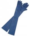 Carolina Amato Gloves Blue - Source: Eluxury.com